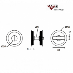 ATZ 3975WC/16 - INOX  / par
