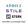 Aprile, Stile, Sterk Navodila za montažo kljuk