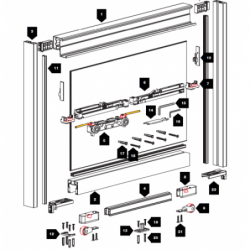 Magic 2 Frame vodilo za steklo Terno ScorrevoliI