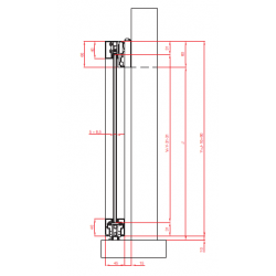 Magic 2 Frame vodilo za steklo Terno ScorrevoliI