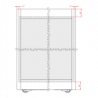 Magic 2 Frame vodilo za steklo Terno ScorrevoliI